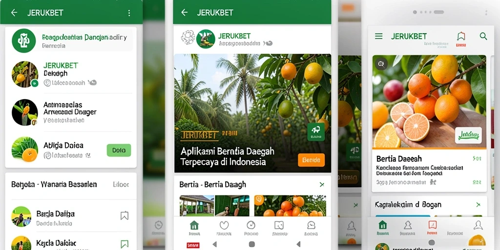 Tampilan antarmuka aplikasi JERUKBET yang informatif dan menarik.