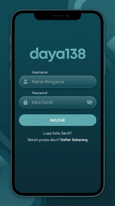 Tampilan halaman login daya138